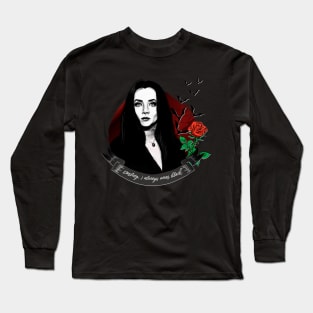 Goth Queens - Morticia Addams Long Sleeve T-Shirt